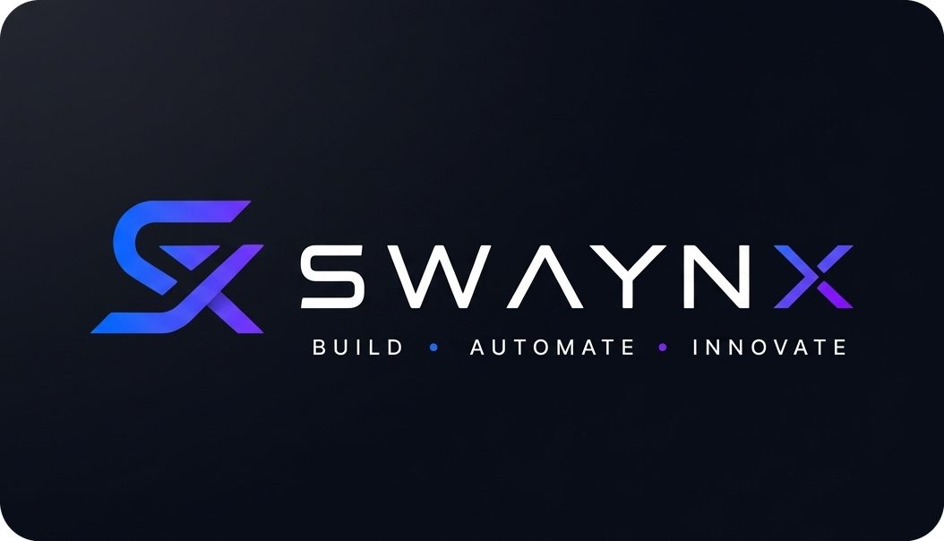 Swaynx Visiting Card Front (Flat View)